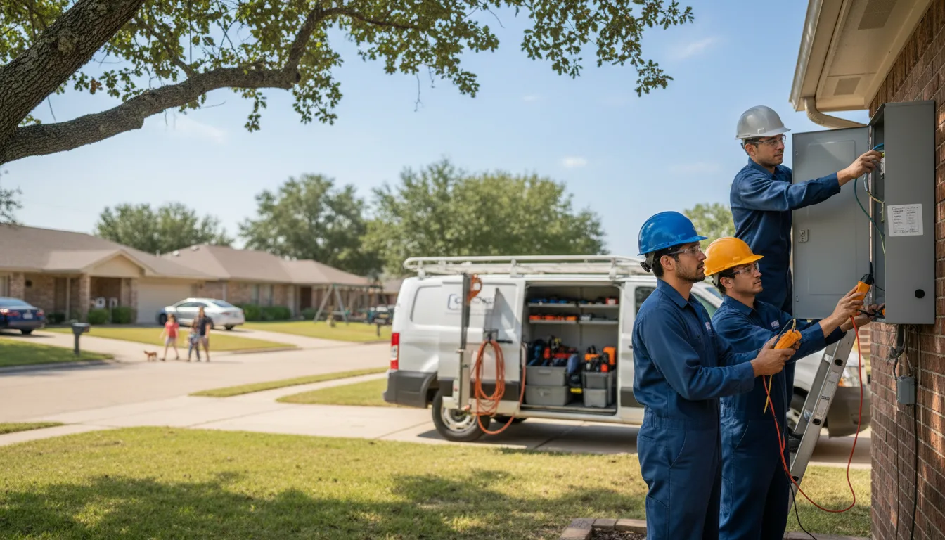 Certified electrician providing emergency electrical services in Etowah, AR